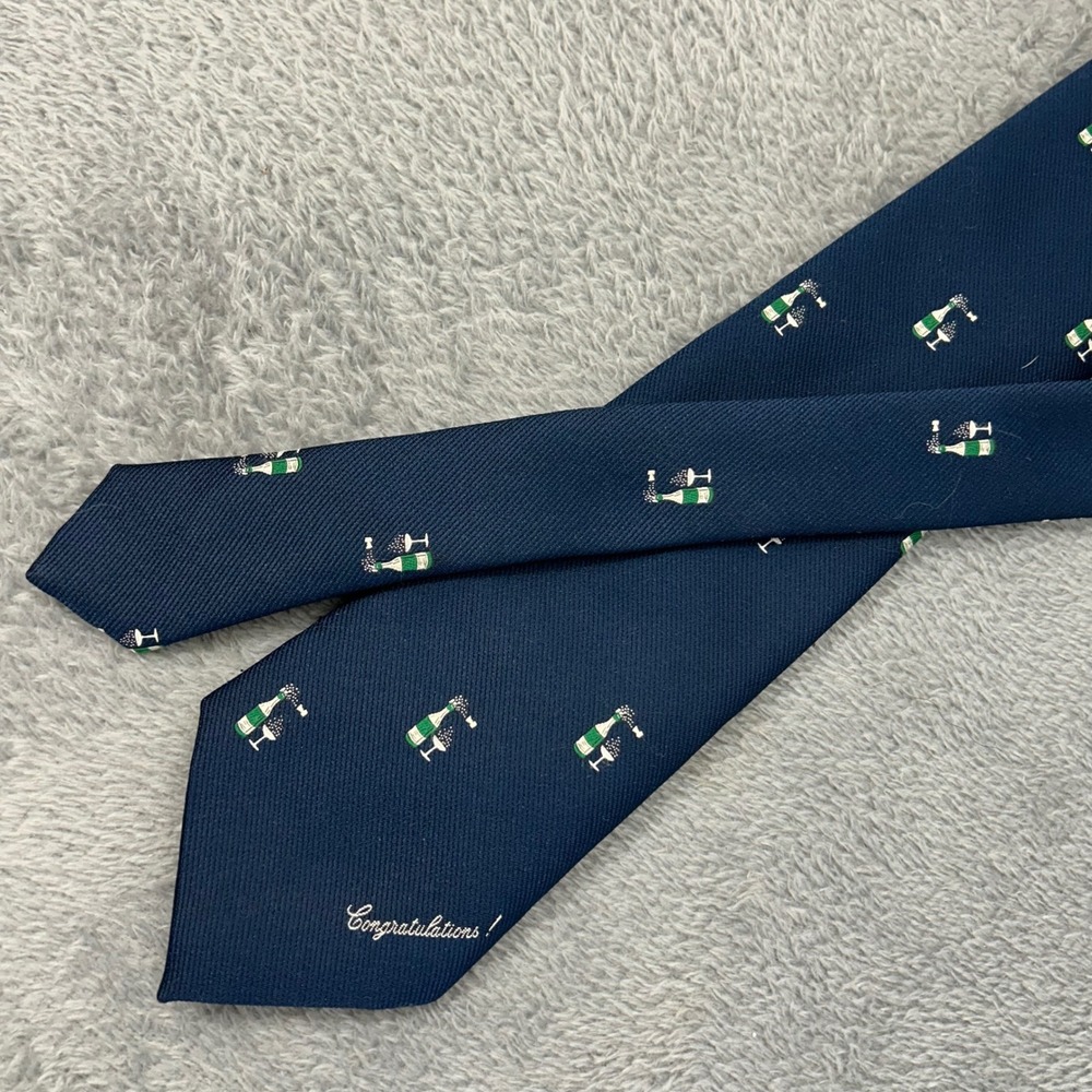 Schardinel Collection Tie Rack Navy Champagne Congratulations Tie Ireland